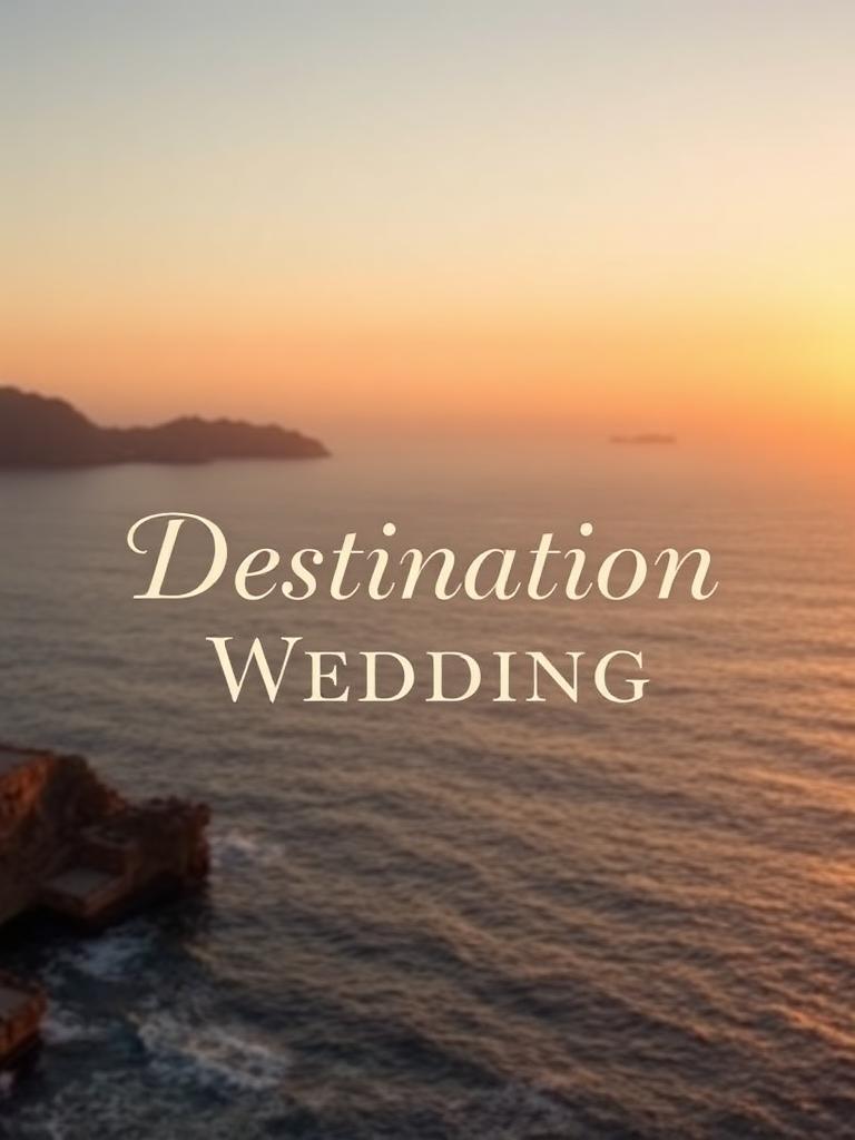 Destination Wedding — luxury wedding invitation template