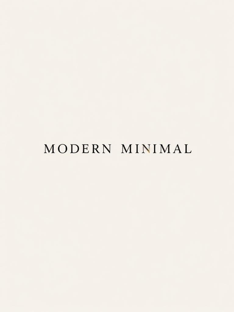 Modern Minimal — luxury wedding invitation template